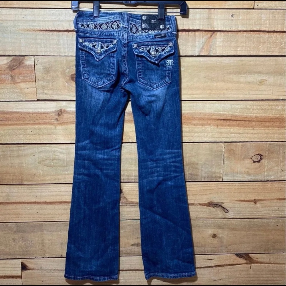 Girls bootcut miss me jeans.
